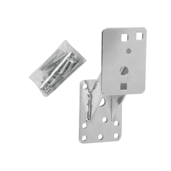 Fulton hi-mount spare tire carrier made of steel for trailer, showing zinc-plated mount and security features