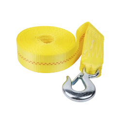 Fulton Trailer Winch Strap with Hook Yellow 2 Inch x 20 Foot WS20HD0200