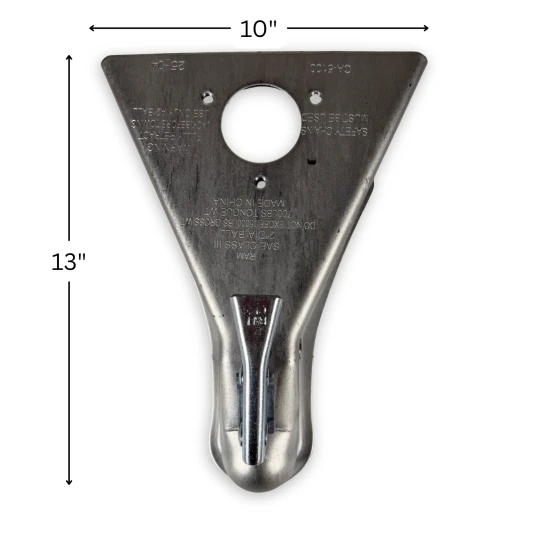 RAM A-Frame trailer coupler 2 inch ball 5000 lb zinc CA-5100-Z