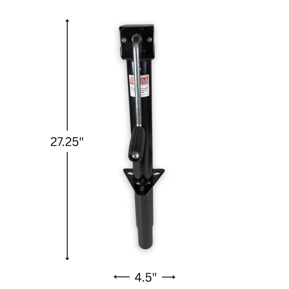 RAM round A-frame sidewind trailer jack black TJA-5000S-B
