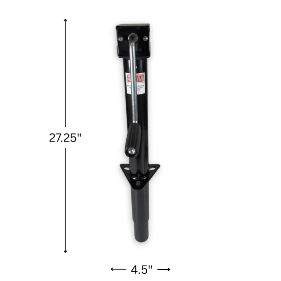 RAM round A-frame sidewind trailer jack black TJA-5000S-B