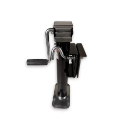 RAM Bracket Mount Swivel Trailer Jack, Sidewind 2,000 lb Lift, 10 Inch Travel, Black, TJB-2001S-B