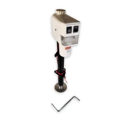 RAM Electric A-Frame Trailer Jack, 3,500 lb, 18 in Travel, White, EJ-3520-WBX