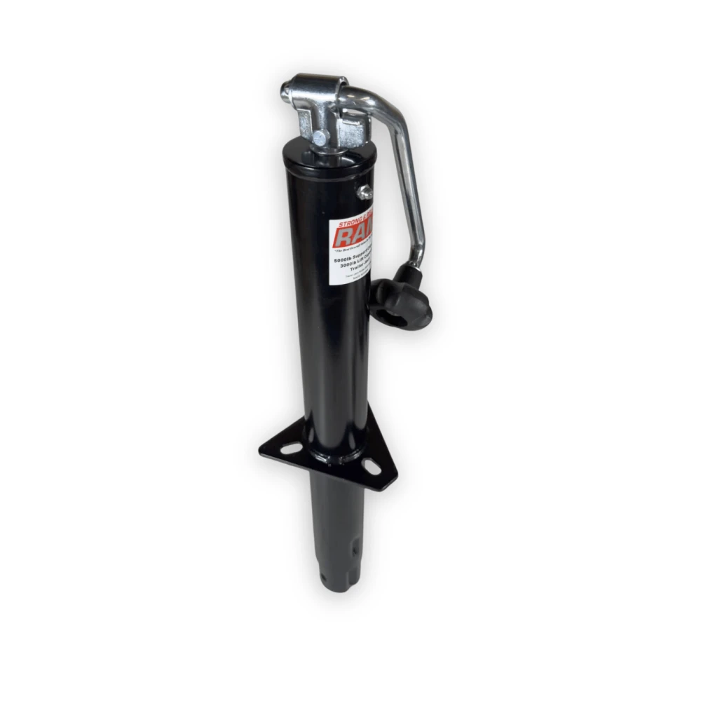RAM Round A-Frame Trailer Jack Topwind 5000 lb Black TJA-5000T-B