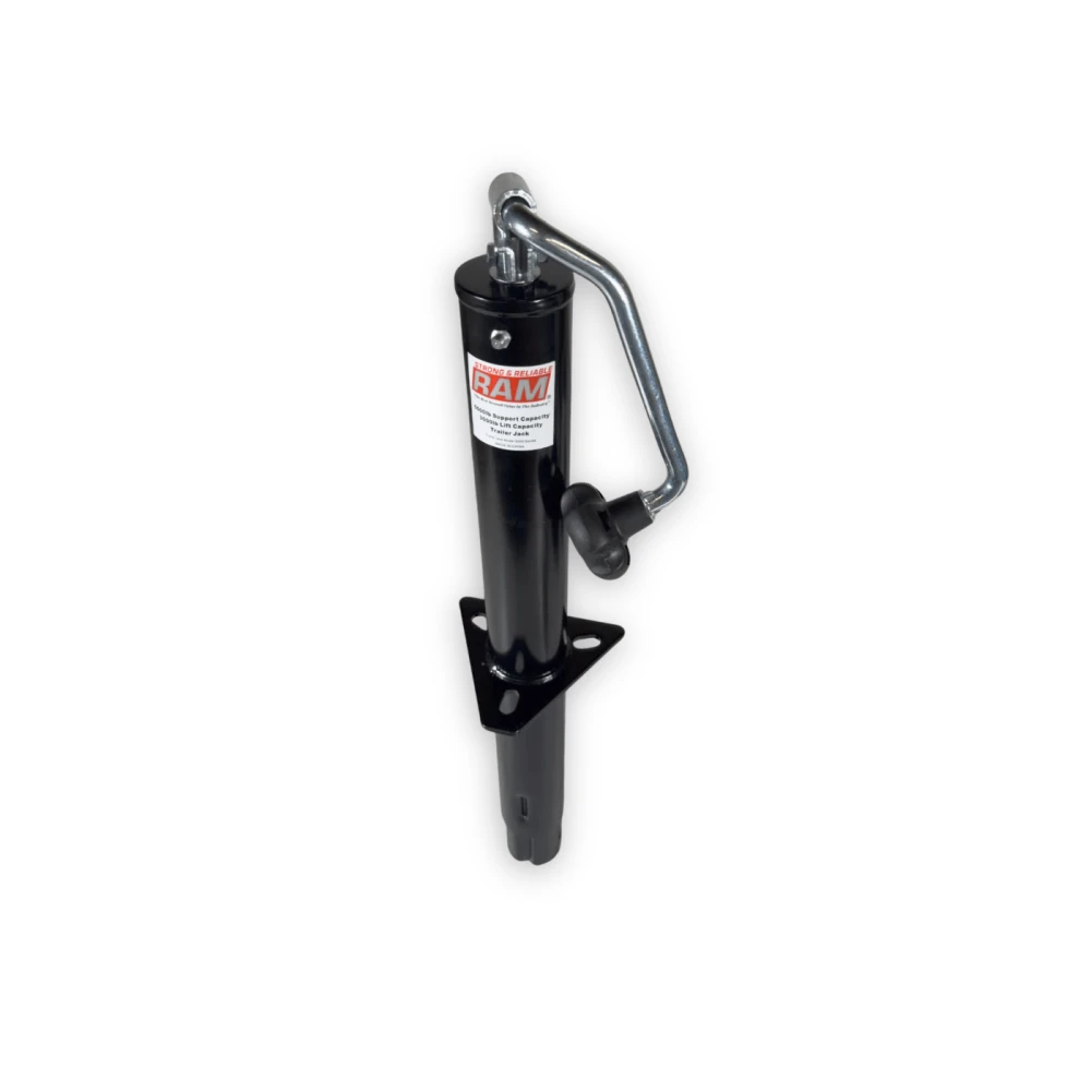 RAM Round A-Frame Trailer Jack Topwind 5000 lb Black TJA-5000T-B