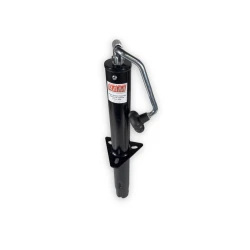 RAM Round A-Frame Trailer Jack, Topwind, 5,000 lb Support, 15 in Travel, Black, TJA-5000T-B