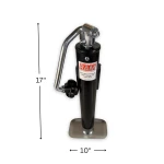 RAM Pipe Mount Swivel Trailer Jack TJP-5001-B black topwind 5000 lb