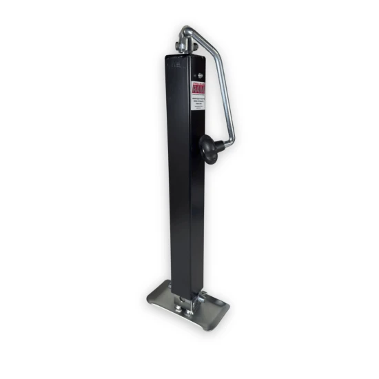 RAM Direct Weld Heavy Duty Square Trailer Jack TJD-5000 black topwind drop leg 5000 lb