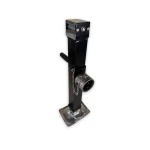 RAM TJDP-7000S-B pipe mount square trailer jack, sidewind, 8000 lb support, 7000 lb lift, black