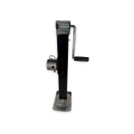 RAM TJDP-7000S-B pipe mount square trailer jack, sidewind, 8000 lb support, 7000 lb lift, black