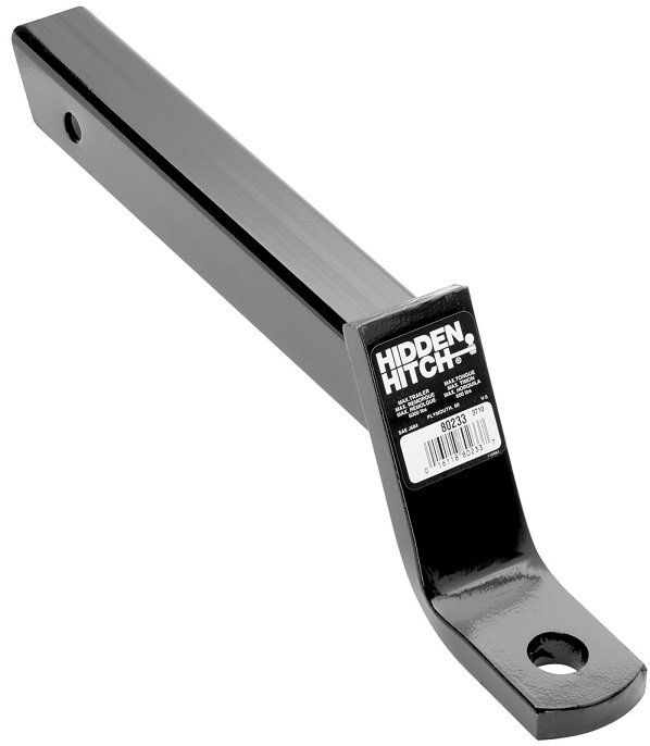 Ball Mount Draw-Bar 6000 lbs Extended 16" Long 2-3/4" Rise 4" Drop Fits 2" x 2" Trailer Hitch Receiver