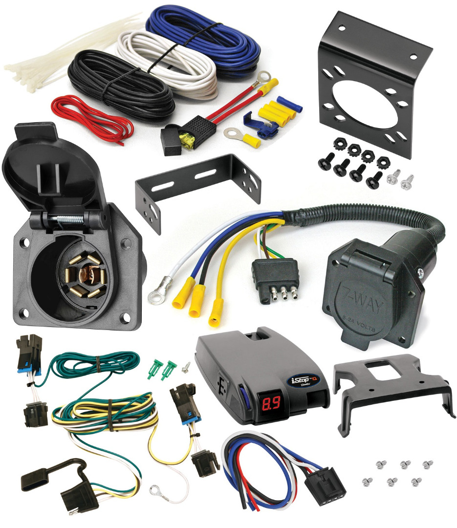 Economy I-Stop Brake Brake Control w/ 7-Way Wiring For 03-24 Chevy Express GMC Savana Van 1500 2500 3500 3 Axles