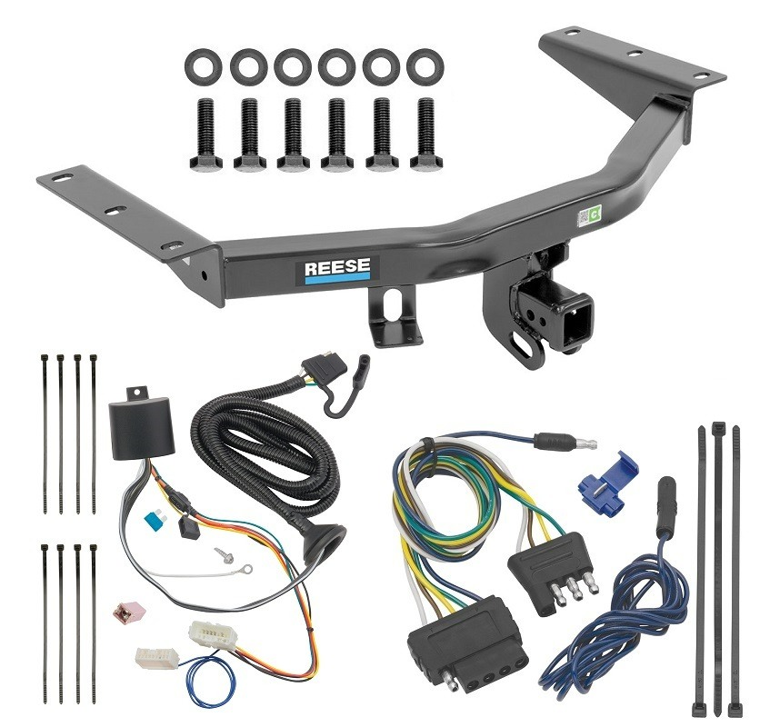 For 2016-2022 Honda Pilot Trailer Hitch Tow PKG w/ 5-Flat Wiring Harness By Reese Towpower